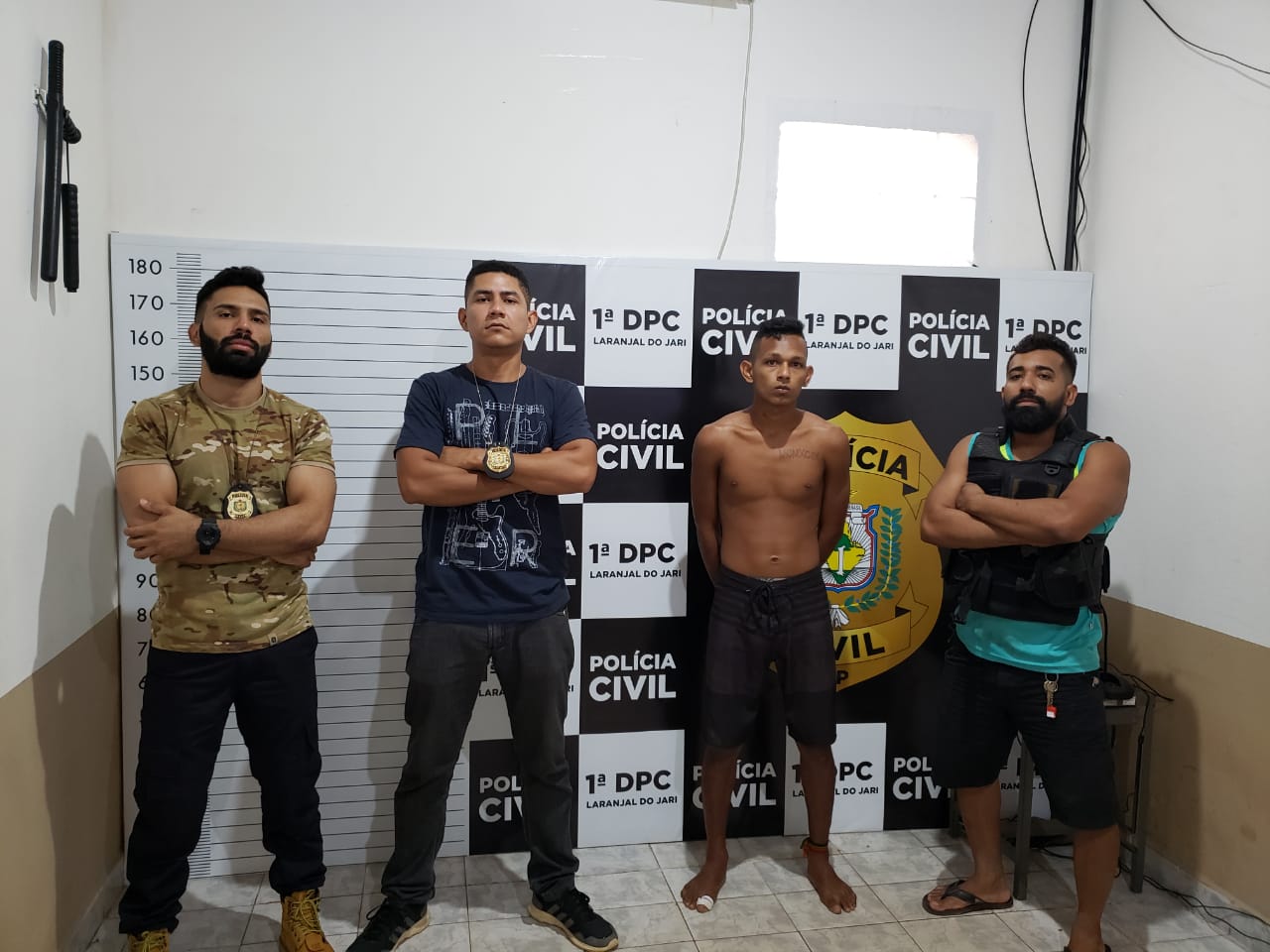 POLÍCIA CIVIL DO AMAPÁ PRENDE FUGITIVO DE ALMEIRIM/PA EM LARANJAL DO JARI